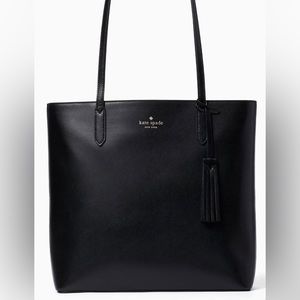 Kate Spade Jana Tote, black saffiano, zipper top, brand new, tags attached